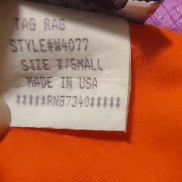 XS - Halter Top - Orange with Blue Trim / Ties - Picture 5 of 6